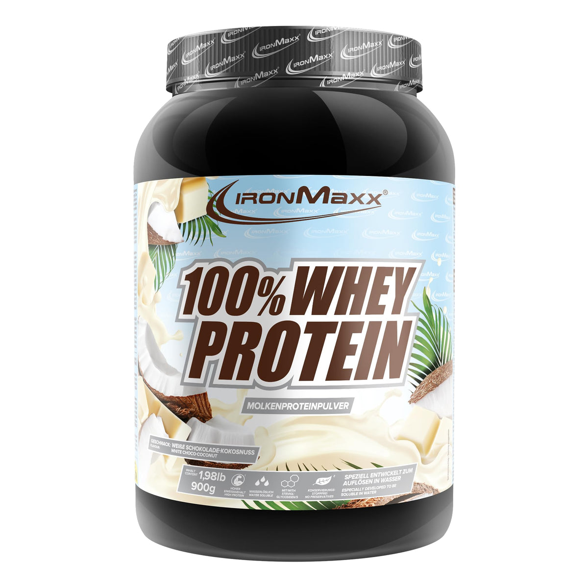 IronMaxx 100% Whey Protein Pulver – French Vanilla 500g Beutel | zuckerreduziertes, wasserlösliches Eiweißpulver aus Molkenprotein | viele verschiedene Geschmacksrichtungen