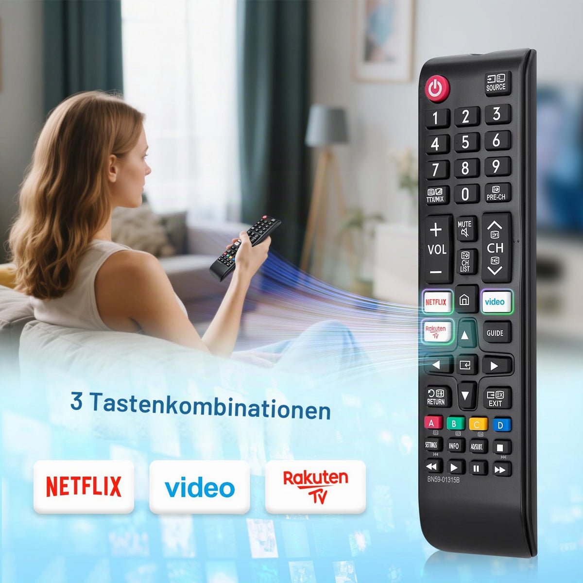 für Samsung Fernbedienung Fernseher, Universal für Samsung Smart TV