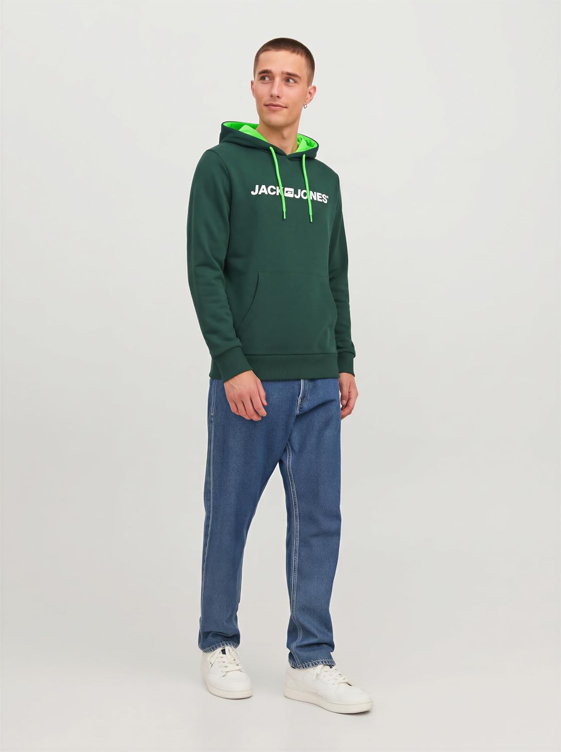 JACK & JONES Herren Kapuzenpullover mit Logo