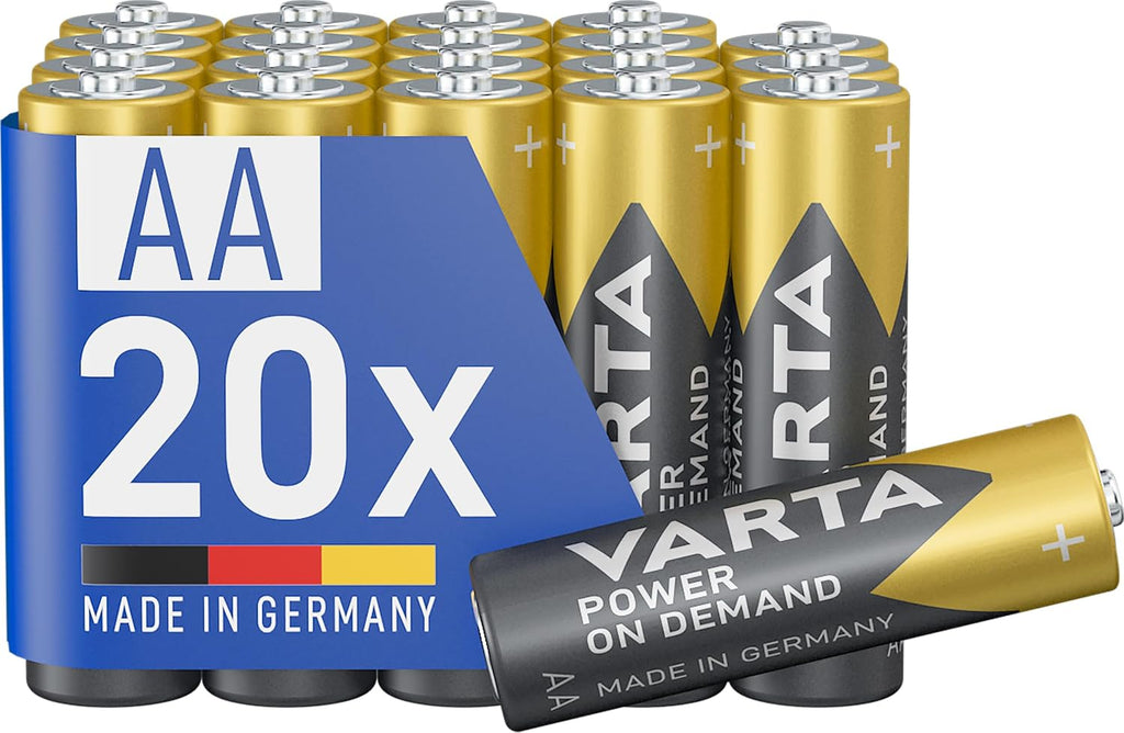 Varta Batterien AAA 100 Stück Power on Demand Alkaline 1,5 V Vorratspack