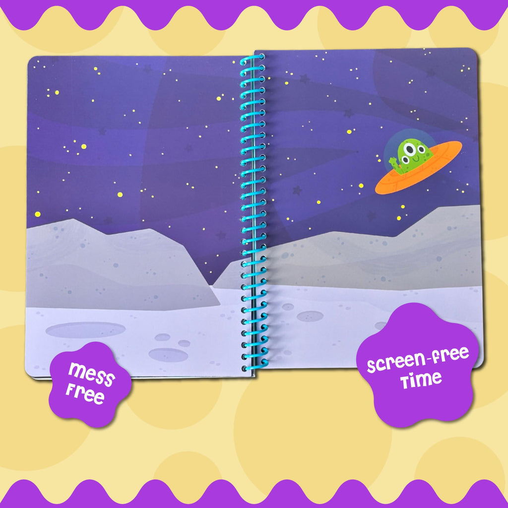 Stick4Ever Jelly Sticker Book® - for Kids - Waterproof, Easy to Clean Reusable Sticker Book for Toddlers- Reusable Road Trip Activities for Kids - Stocking Stuffers for Toddlers (Farm)