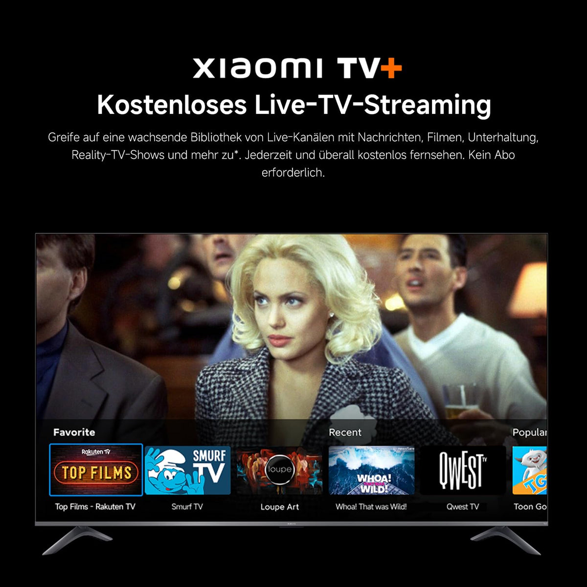 XIAOMI F2 Smart Fire TV 43 Zoll, 108 cm Fernseher (4K UHD, HDR10, Rahmenloses Metallgehäuse, Prime Video, Netflix, Alexa Sprachsteuerung, HDMI 2.1, Bluetooth, USB, Triple Tuner) Modelljahr:2022