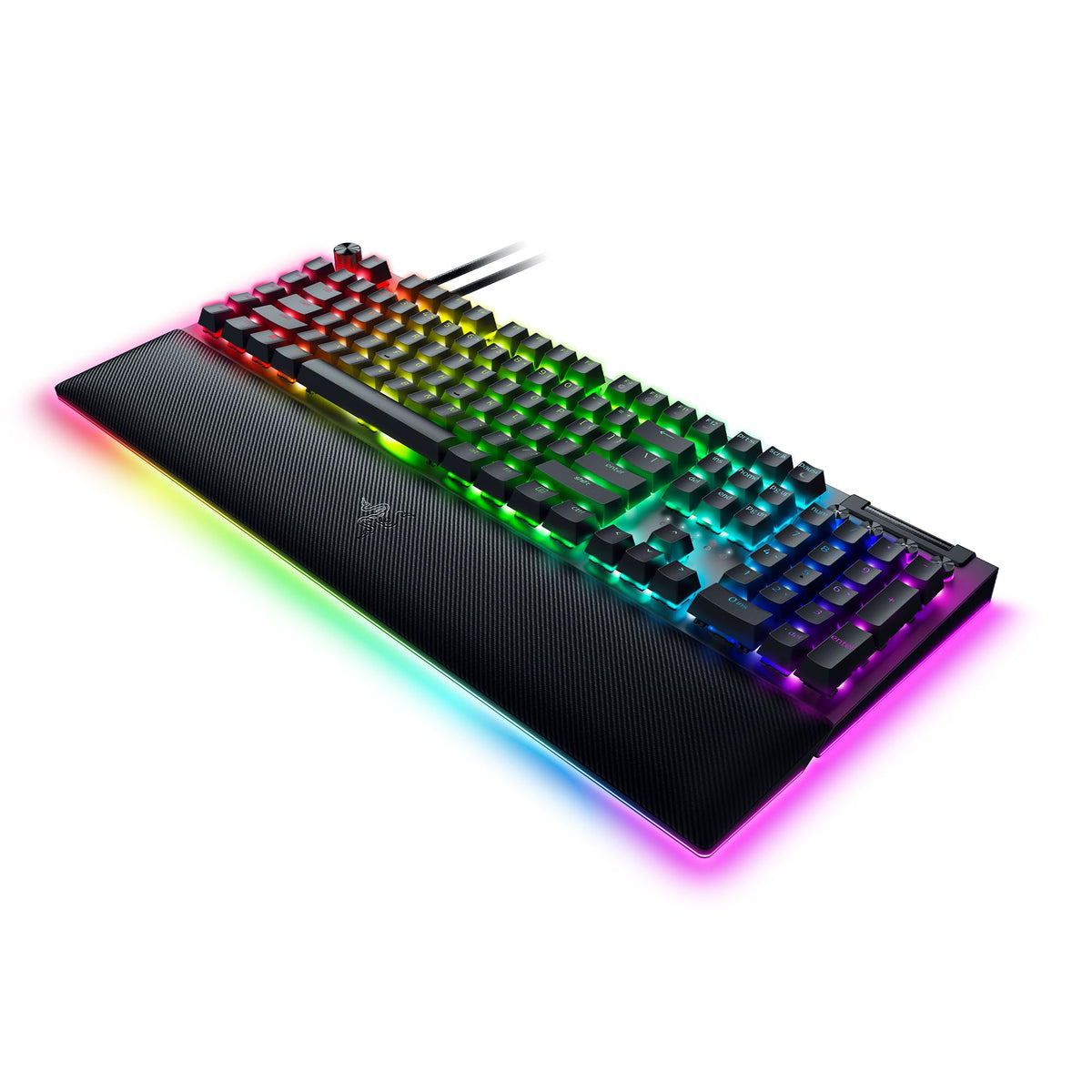 Razer BlackWidow V4 - Mechanische Gaming-Tastatur Chroma RGB (Mechanische Yellow Switches, 6 eigene Makro-Tasten, Doubleshot-ABS-Tastenkappen) QWERTZ DE-Layout | Schwarz