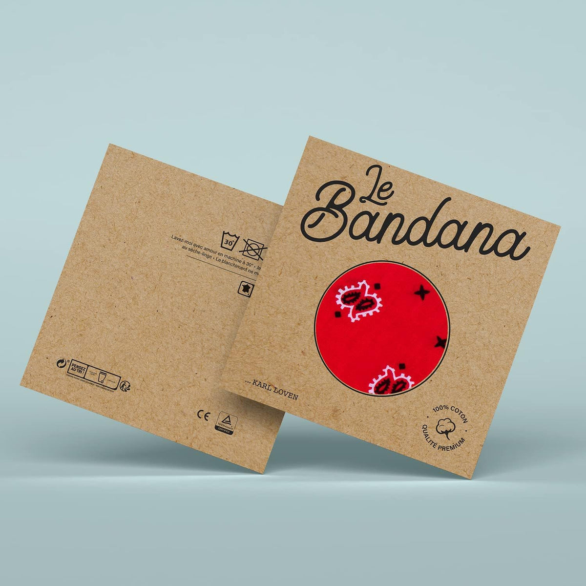 Bandana 100% Coton Qualité Premium - Epaisseur Supérieure - 20 Couleurs Exclusives - Motif Paisley