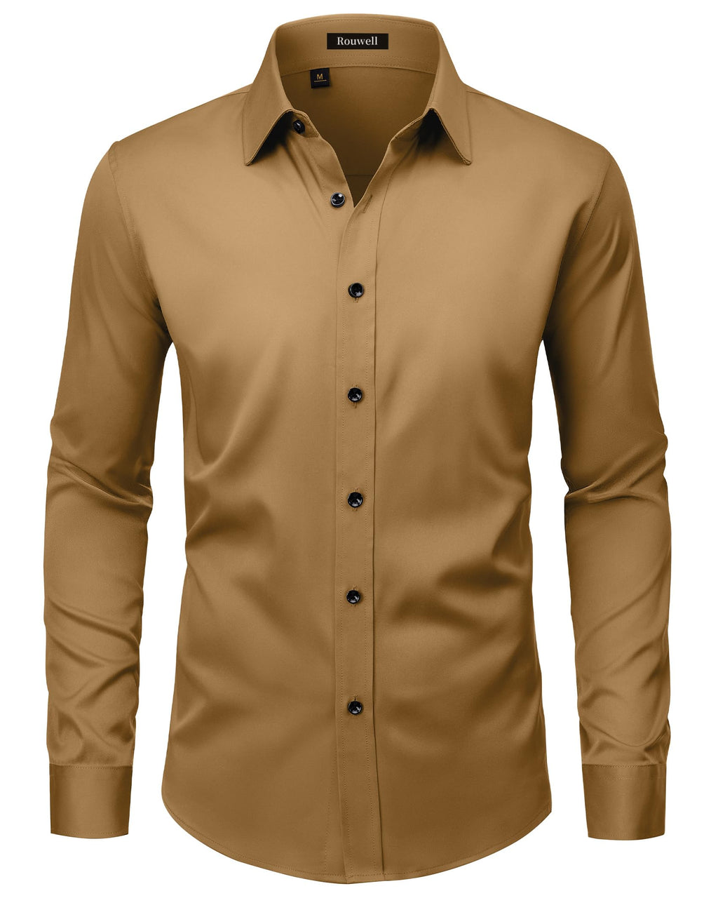 Men’s Wrinkle Free Dress Shirts Regular Fit Long Sleeve Non Iron Business Casual Wedding Stretch Button Down Shirt