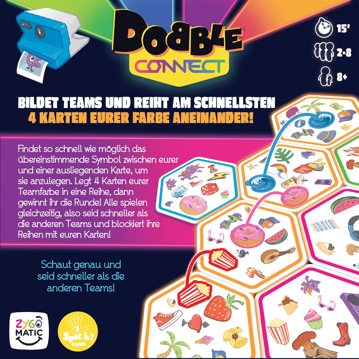 Asmodee, Dobble Bundesliga, Rasantes Familienspiel, Deutsch
