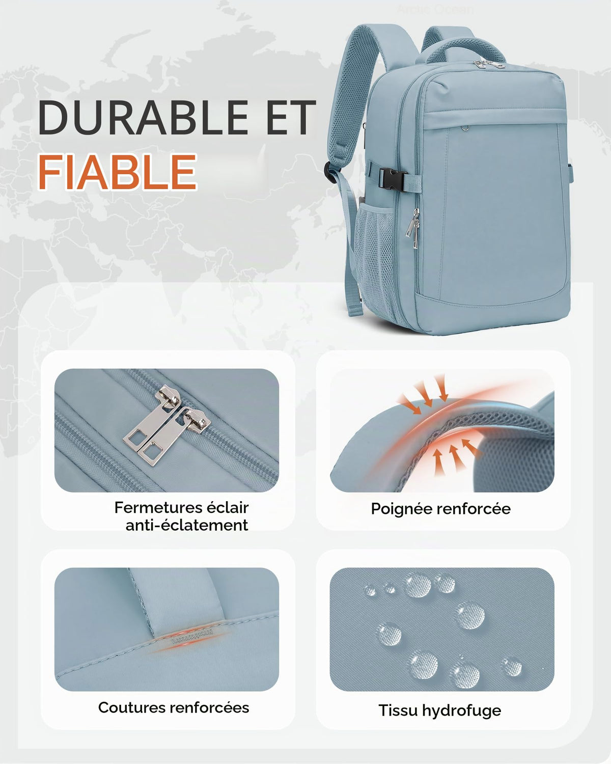 Yankony Sac a Dos Voyage Cabine Avion 40x30x20 Ryanair Bagages Cabine
