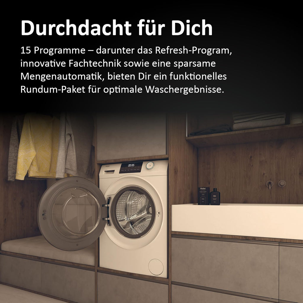 Haier Frontlader Waschmaschine 8kg I-PRO Serie 1 HW80-BP14929