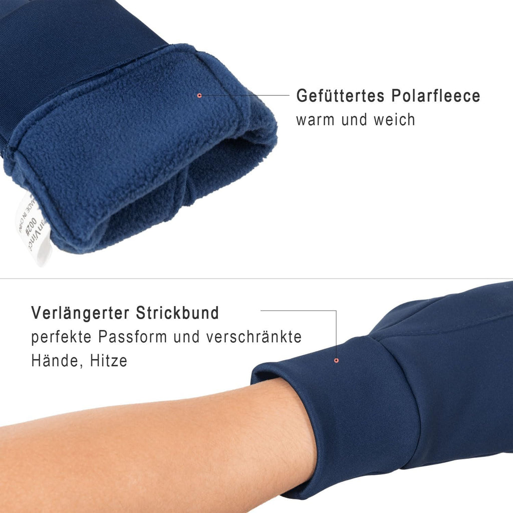 FanVince Handschuhe Herren Damen Winterhandschuhe Thermo Touchscreen Warme Fahrradhandschuhe Geschenke