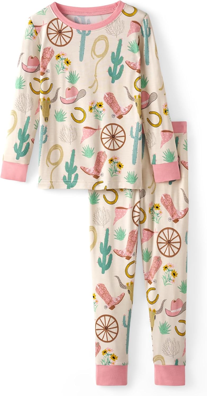 Little Sleepies Two-Piece Pajama Set, Viscose from Bamboo, Toddler Kids PJs