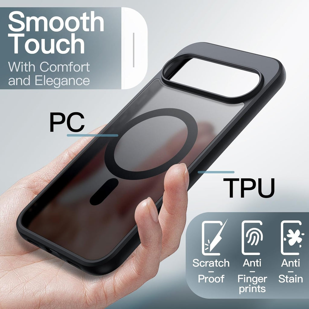 JETech Magnetische Hülle für Google Pixel 10/10 Pro, Obsidian