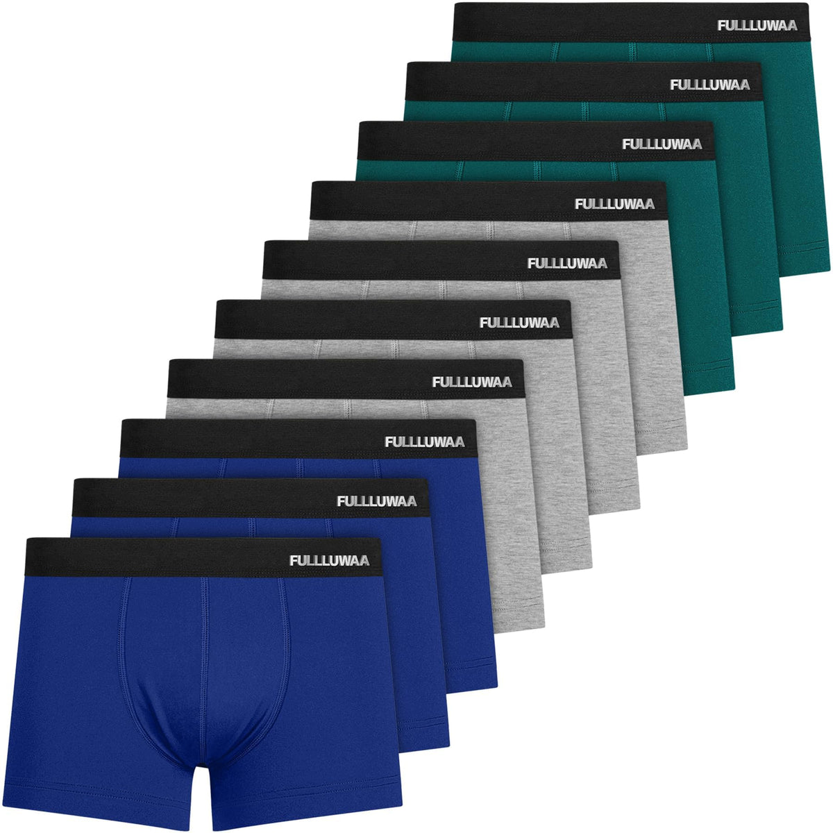Fullluwaa Boxershorts Herren 10er Pack Baumwolle Ohne Kratzenden Zettel