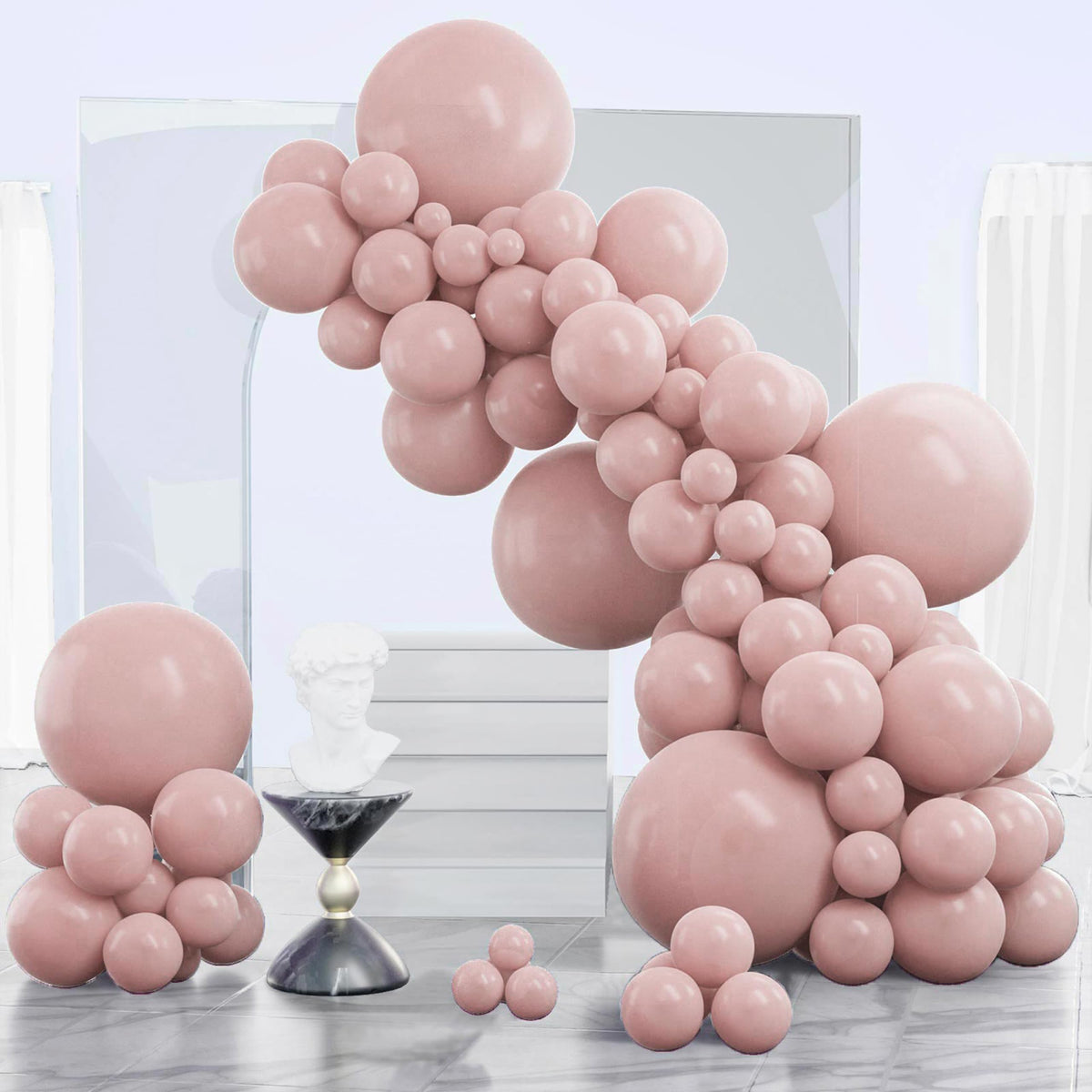 PartyWoo Black Balloons 140pcs Different Sizes of 18 12 10 5 Inch