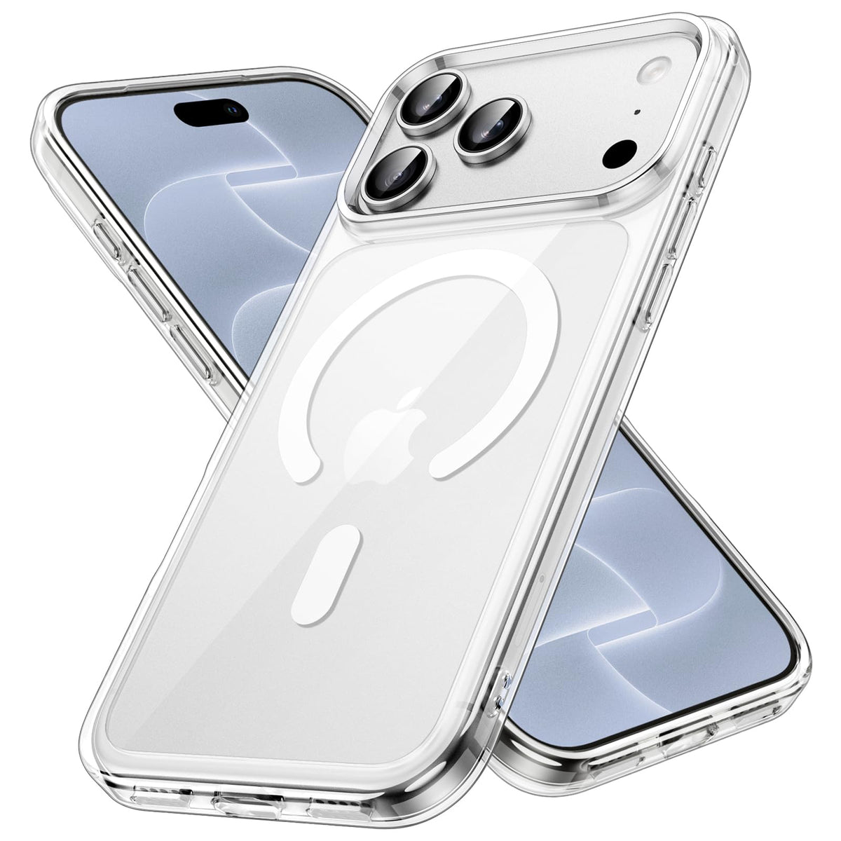JETech Magnetische Hülle für iPhone 17, Durchsichtig
