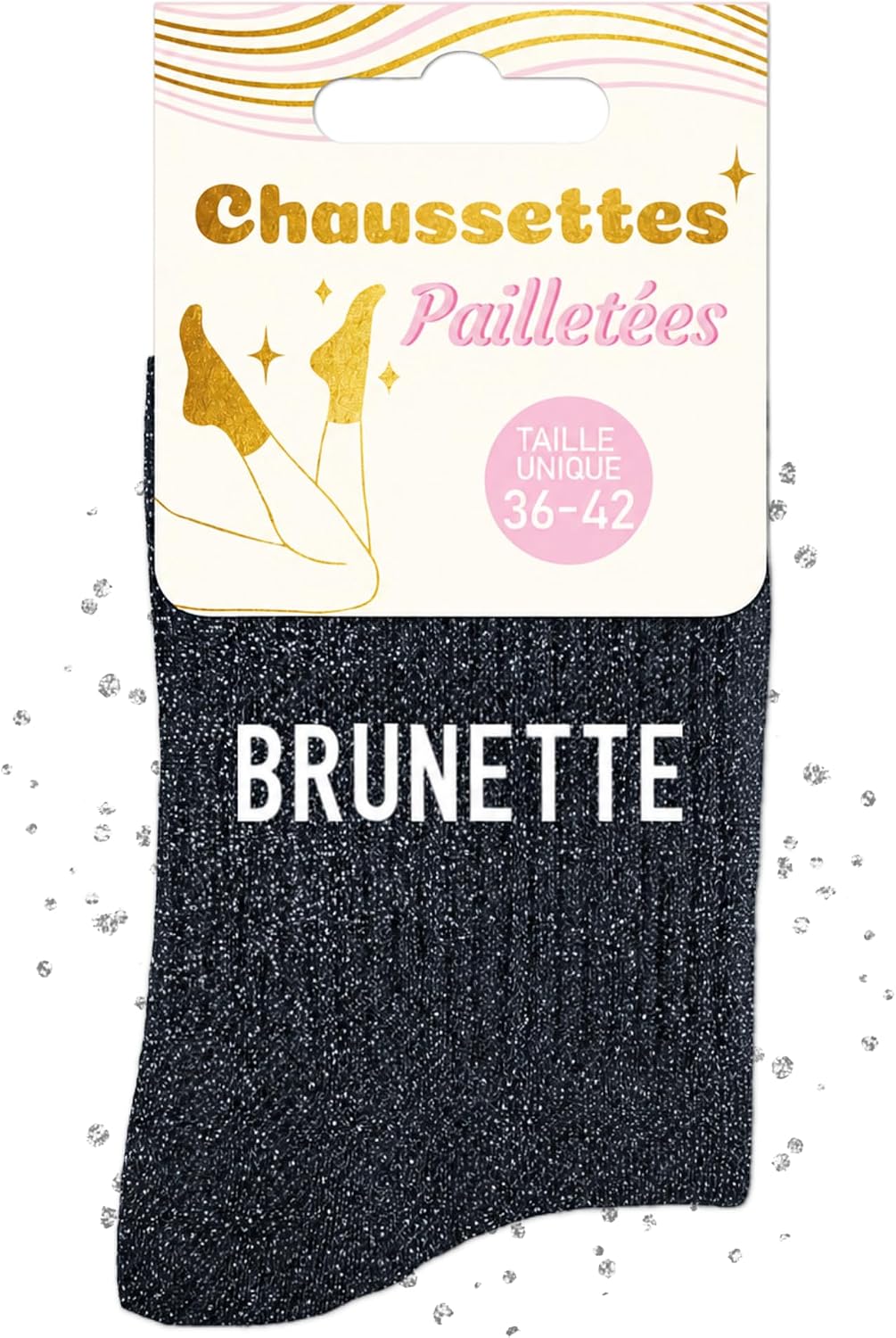 MASSA Chaussettes Paillettes - Taille Unique - Parfaite