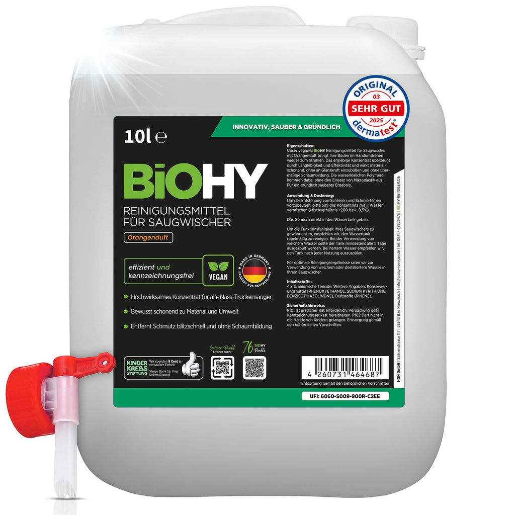 BiOHY Wischroboter Reiniger für Station mit Orangenduft (2 x 1 Liter)