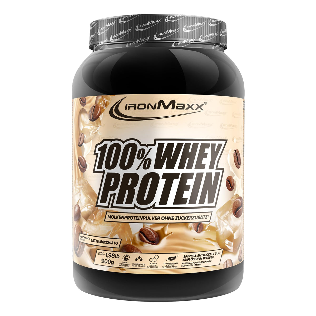 IronMaxx 100% Whey Protein Pulver – French Vanilla 500g Beutel | zuckerreduziertes, wasserlösliches Eiweißpulver aus Molkenprotein | viele verschiedene Geschmacksrichtungen