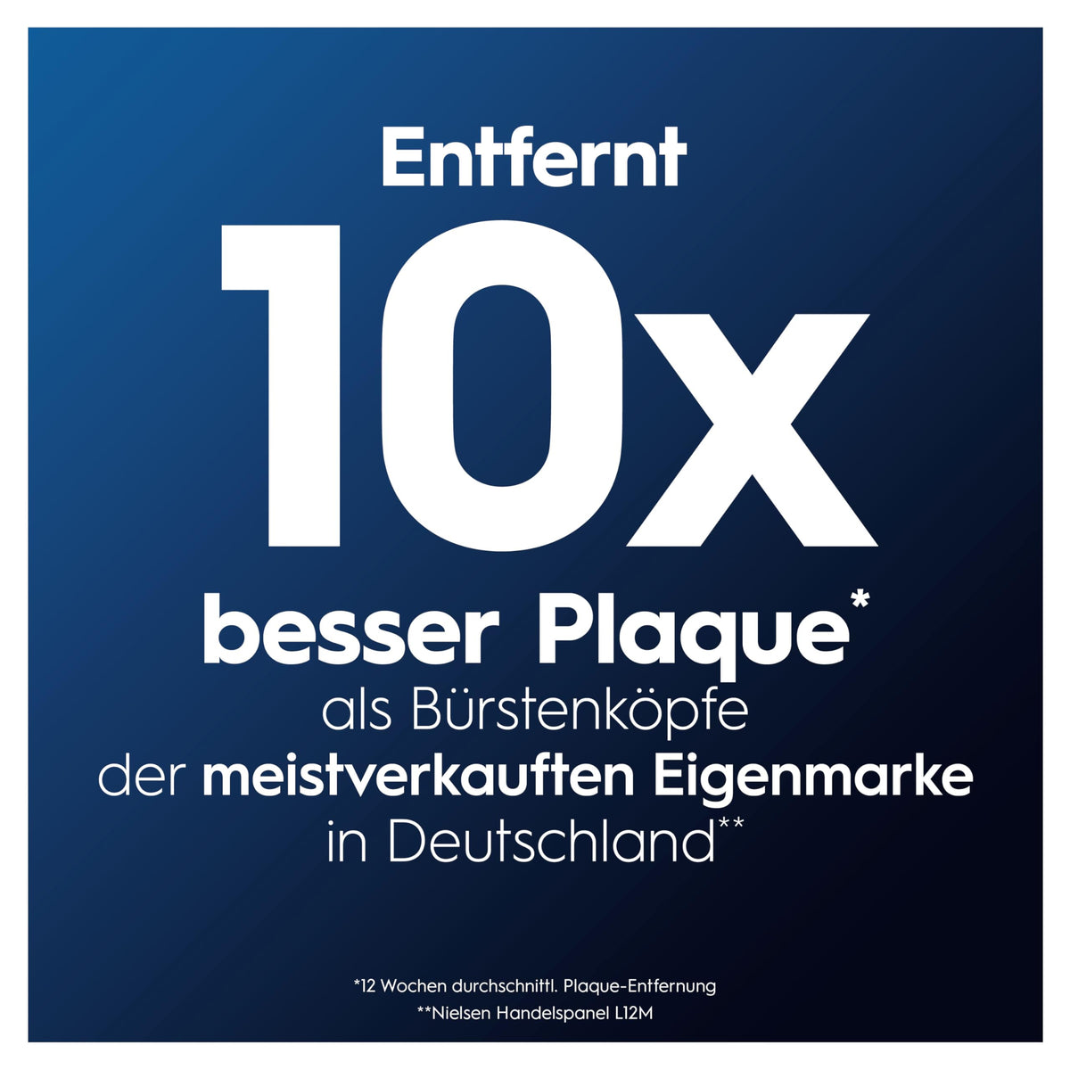 Oral-B Aufsteckbürsten PRO CrossAction, Weiß, 10 Stück