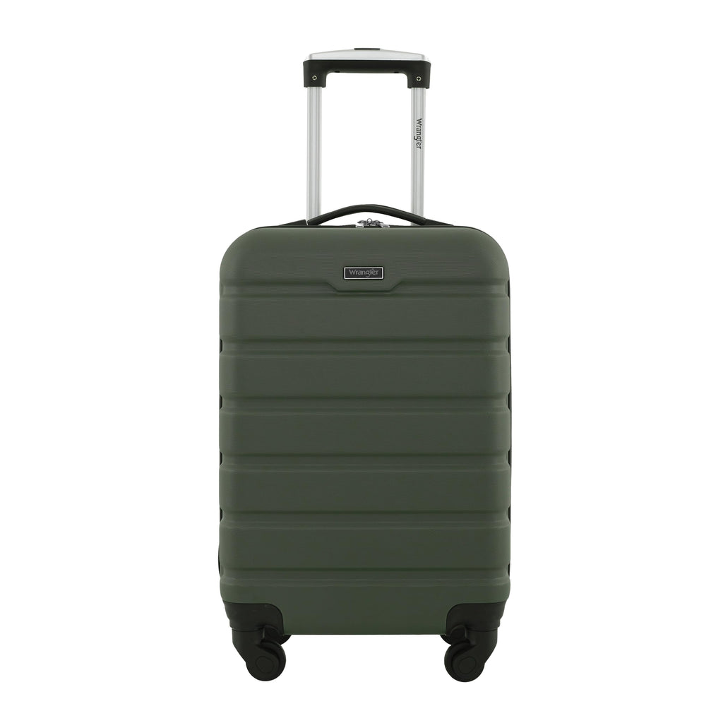 Wrangler 22" Hardside Spinner Carry-On Luggage, Charcoal