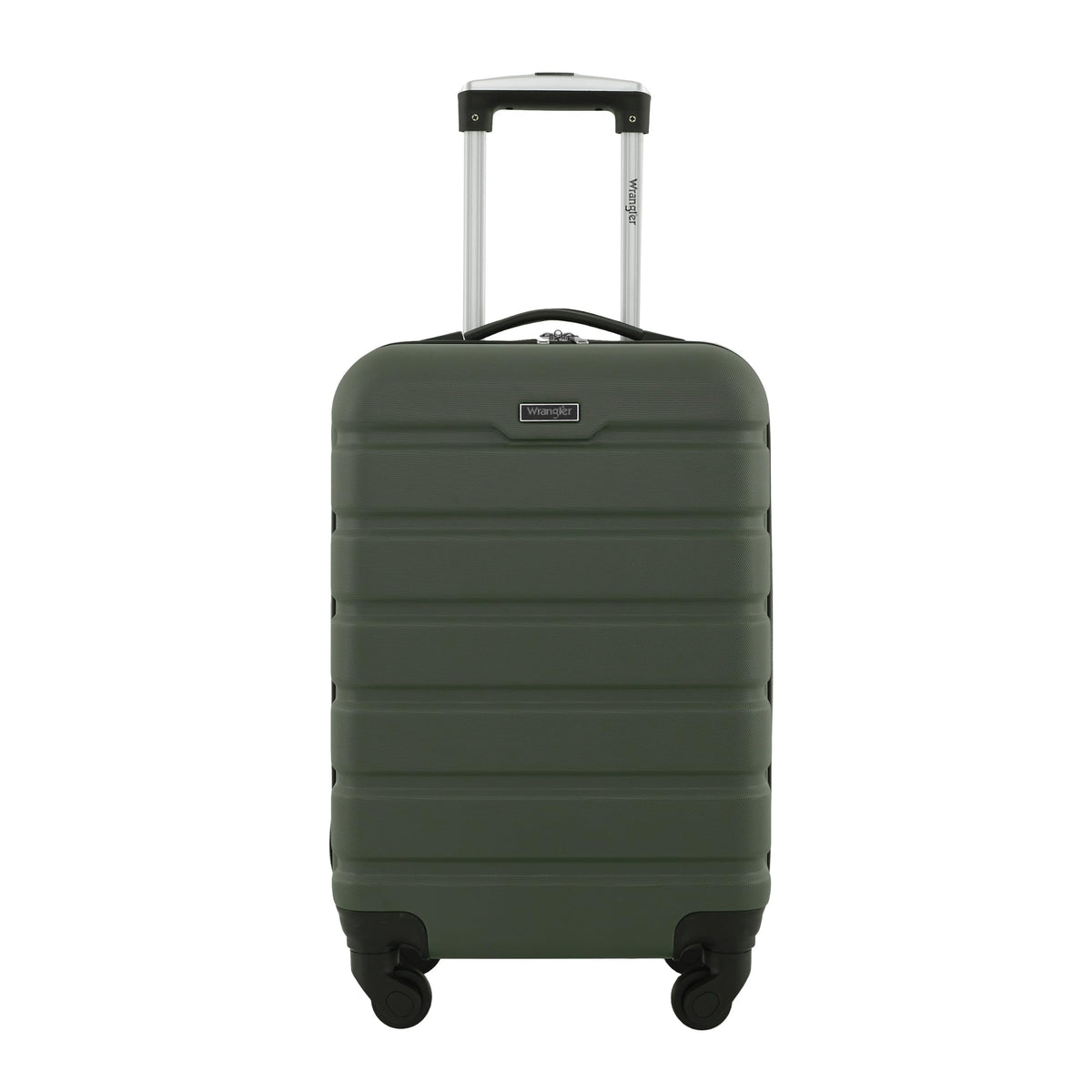Wrangler 22" Hardside Spinner Carry-On Luggage, Charcoal