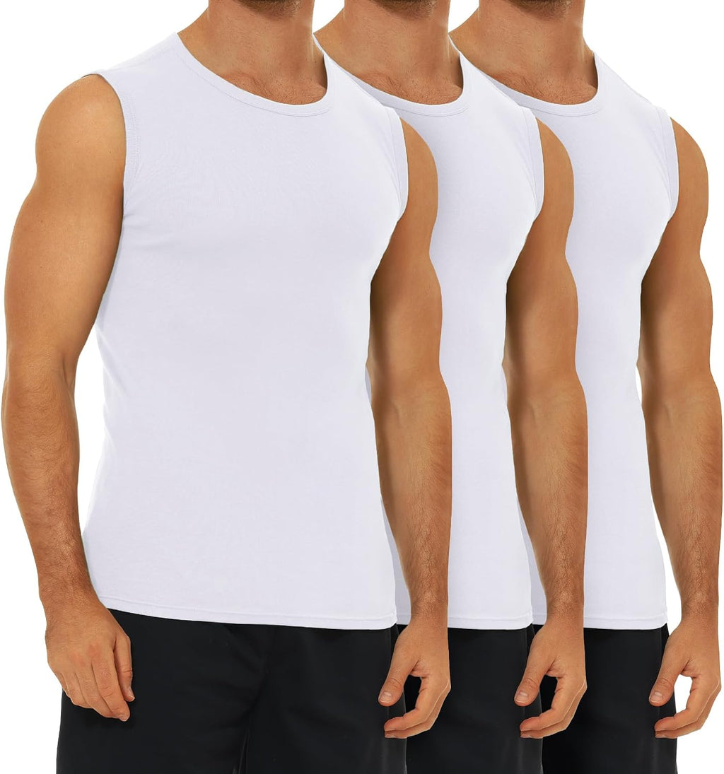 FALARY 3er-/6er-Pack Herren-Unterhemd aus Baumwolle Tanktop Unterhemden S-5XL