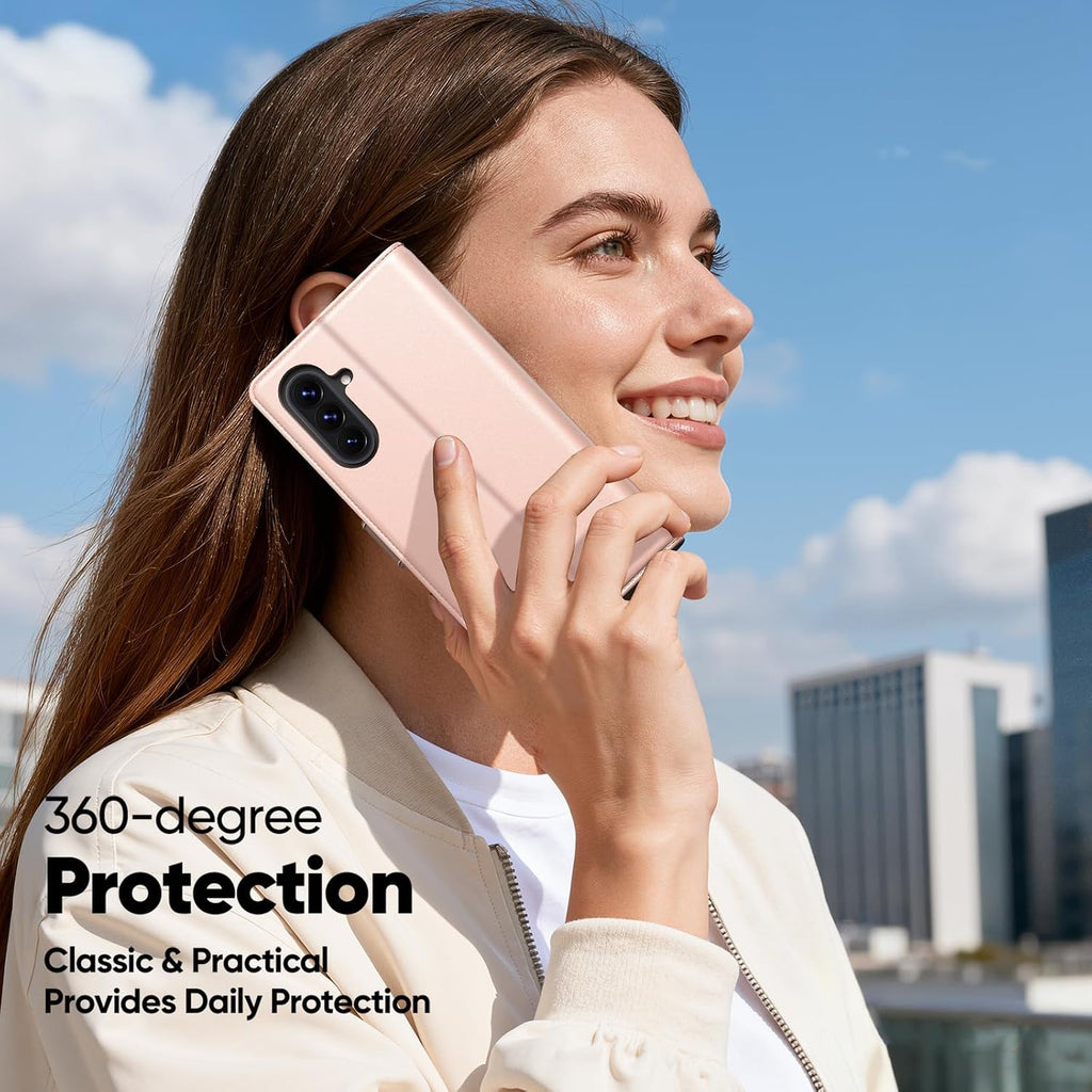 Peakally Handyhülle für Samsung Galaxy A17 5G Hülle [Mit 1 Stück Panzer Schutz Glas] [Premium PU Leder] [RFID-Blockierung] [Kartenfach] Klapphülle kompatibel mit Galaxy A17 5G / 4G - Grün