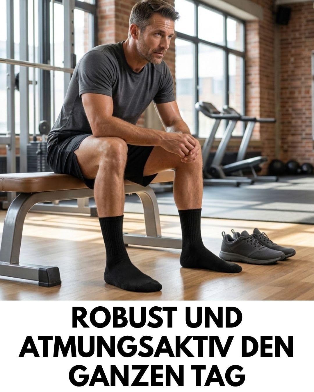 10 Paar Sportsocken Tennissocken Herren Damen Atmungsaktive Crew Socken Baumwolle