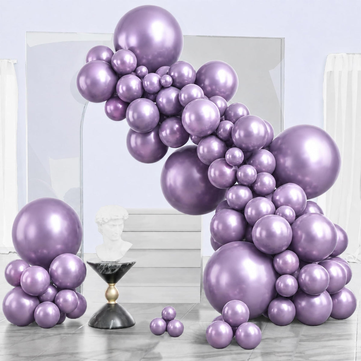 PartyWoo Black Balloons 140pcs Different Sizes of 18 12 10 5 Inch
