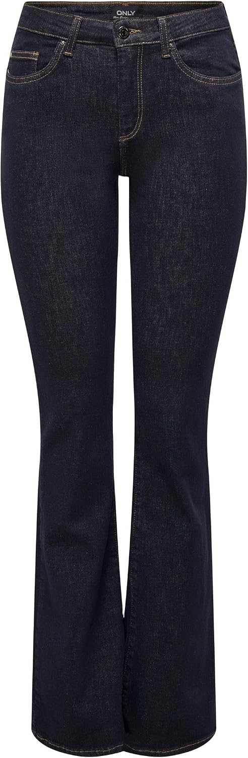 ONLY Female Flared fit Jeans ONLBLUSH Mittlere Taille Flared Jeans