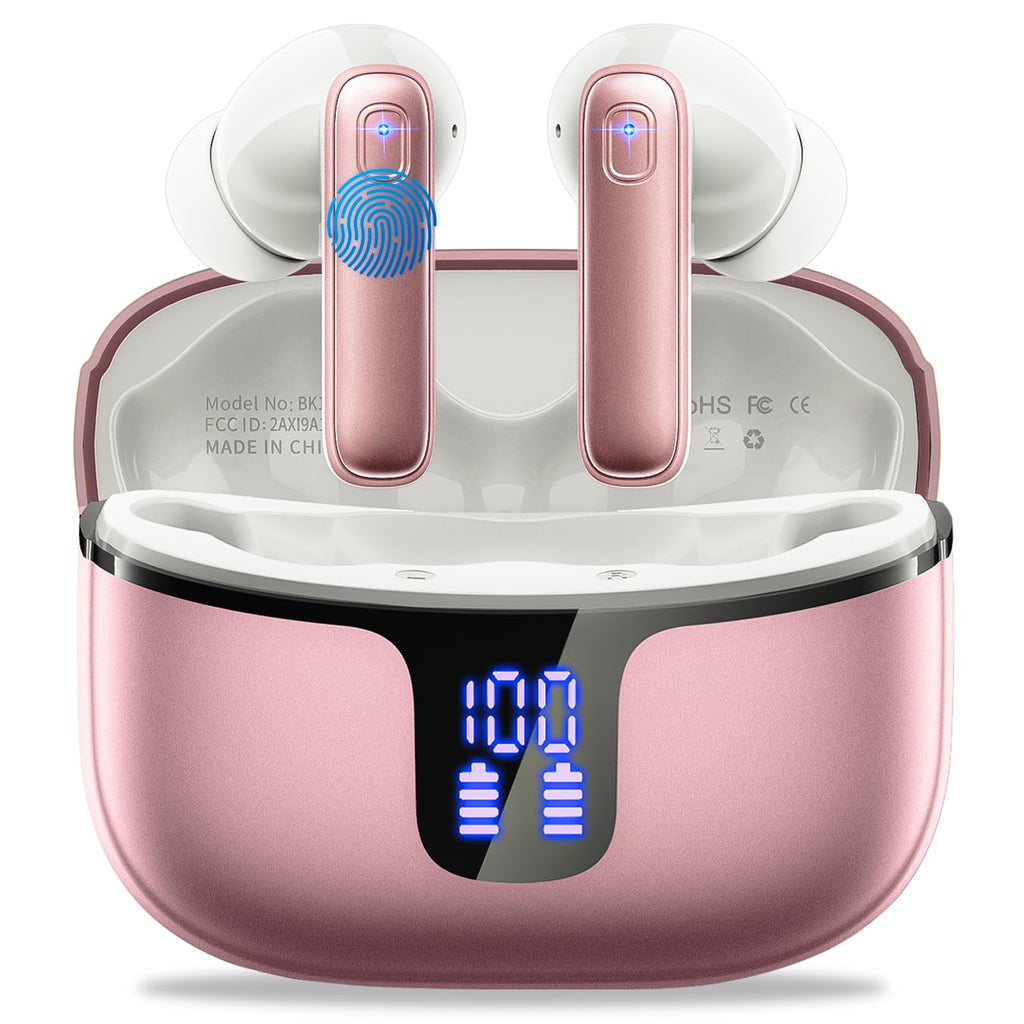 2026 Kopfhörer Kabellos Bluetooth 5.4 Kopfhörer, 6D-Stereo Ohrhörer in Ear