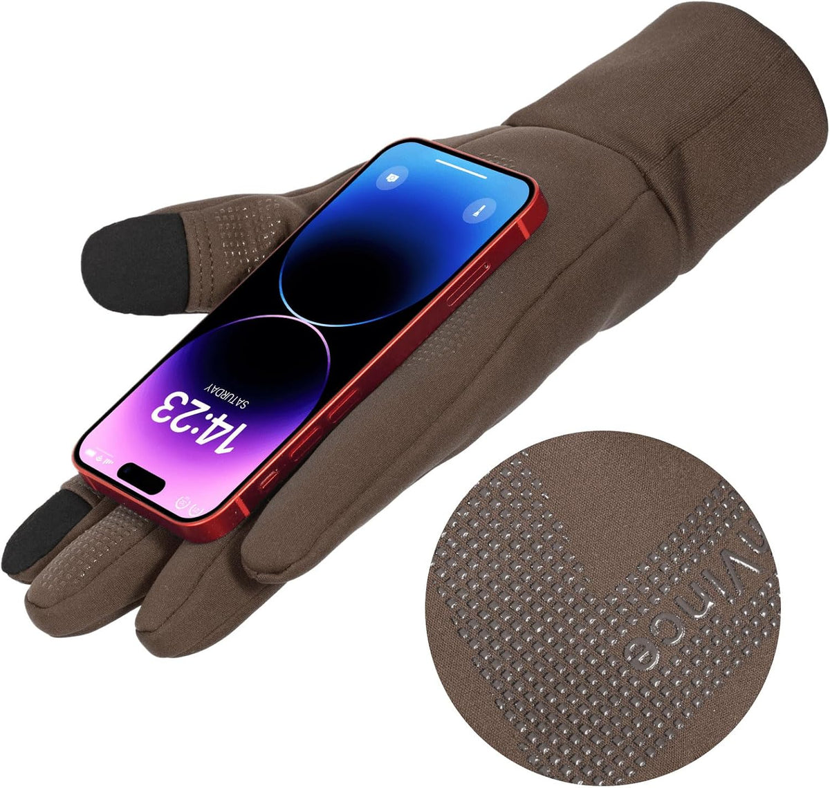 FanVince Handschuhe Herren Damen Winterhandschuhe Thermo Touchscreen Warme Fahrradhandschuhe Geschenke