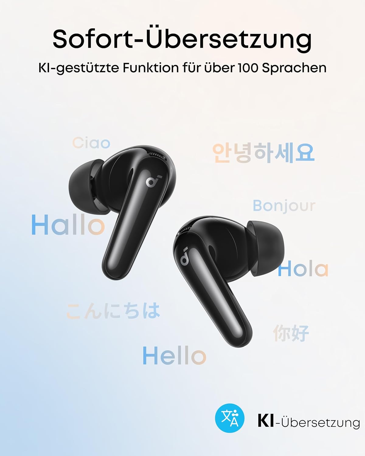 Soundcore by Anker P31i kabellose Bluetooth-Kopfhörer, Hi-Res Sound Schwarz