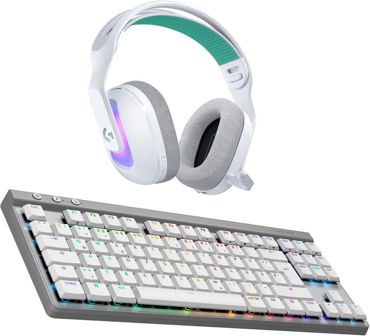 Logitech G G515 LIGHTSPEED TKL kabellose flache Gaming-Tastatur (Schwarz)