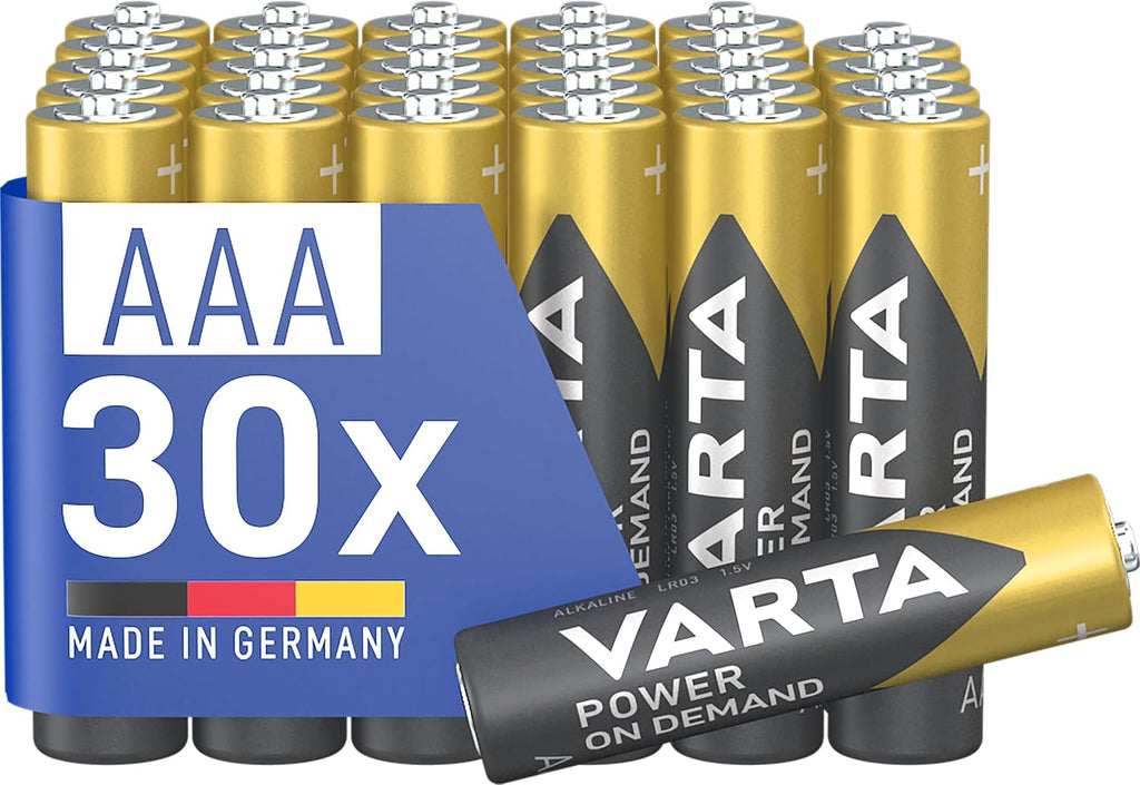Varta Batterien AAA 100 Stück Power on Demand Alkaline 1,5 V Vorratspack