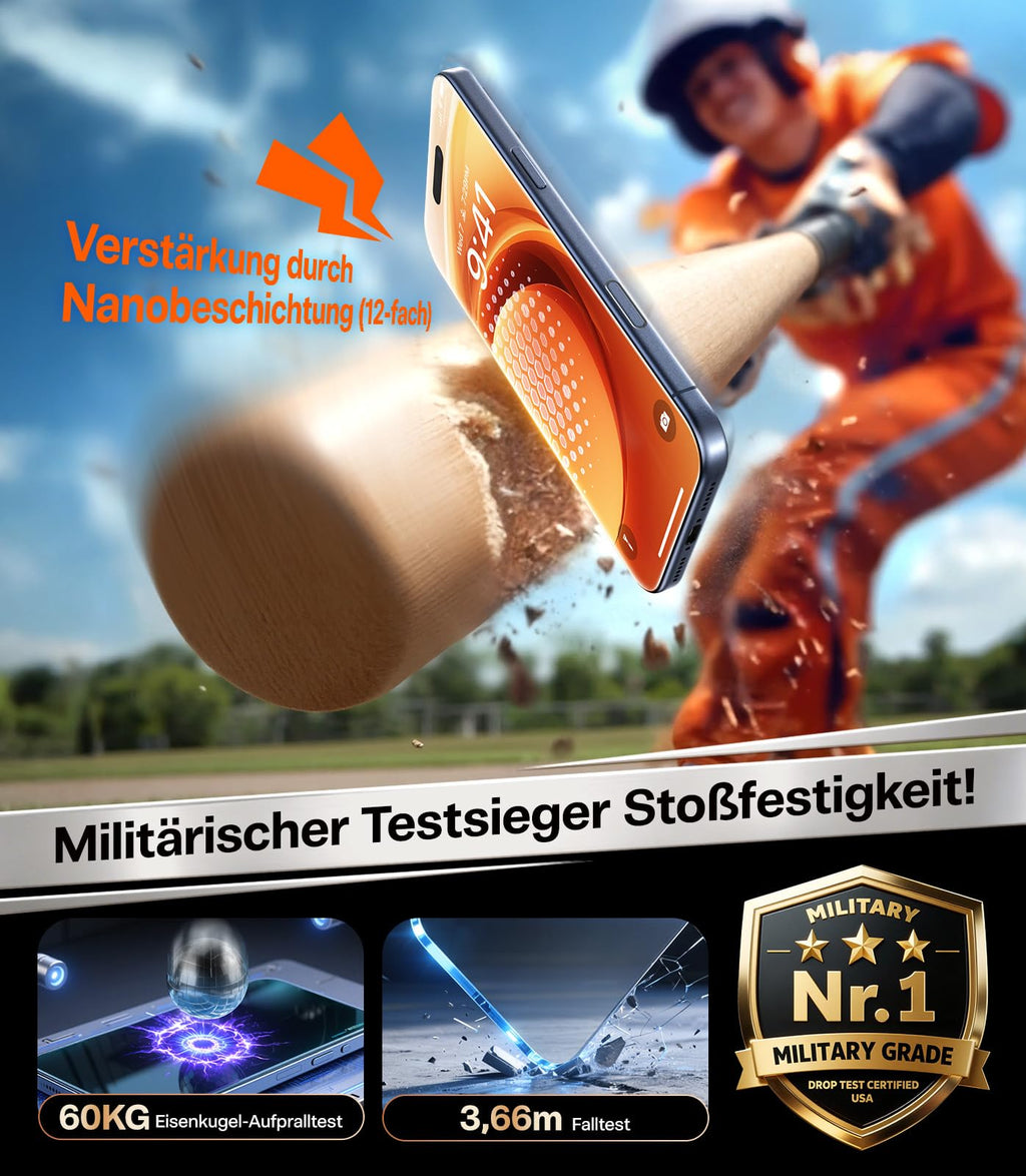 TORRAS für iPhone 18 Pro 9H+ Kratzfest Kameraschutz HD-Klares, Grau