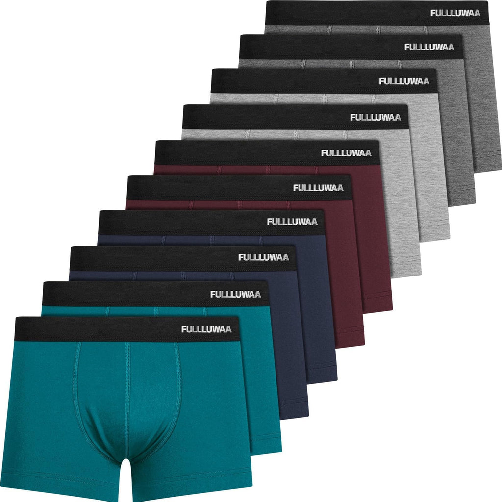 Fullluwaa Boxershorts Herren 10er Pack Baumwolle Ohne Kratzenden Zettel