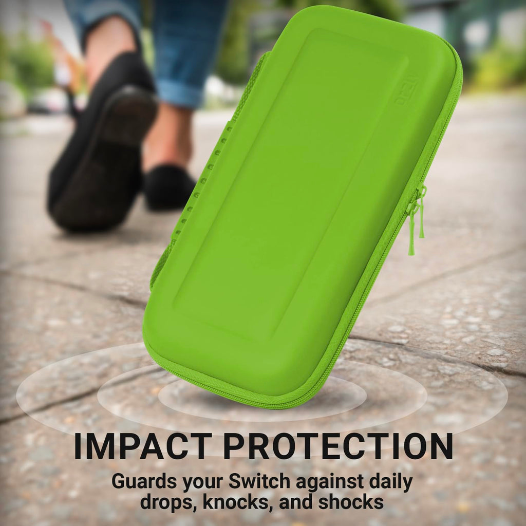 Orzly Tragetasche kompatibel mit Nintendo Switch Lite (2019) – Aufbewahrungstasche - Hartschalen Case/Hülle/Schutzhülle für die Verwendung mit der Nintendo Switch Lite Konsole & Accesoires - ROSA