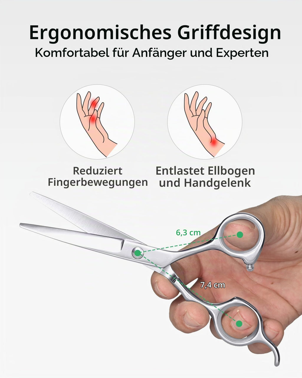 Haarschere Scharfe Friseurschere ULG 6.5 Zoll Präziser Schnitt Haarschnitt japanischer rostfrei edelstahl Rasiermesserscharf Effilierscheren