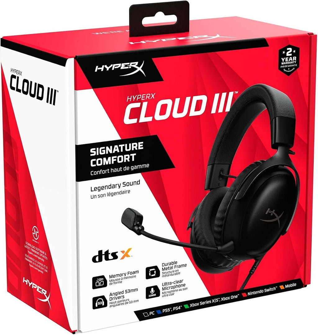 HyperX Cloud III – Kabelgebundenes Gaming-Headset