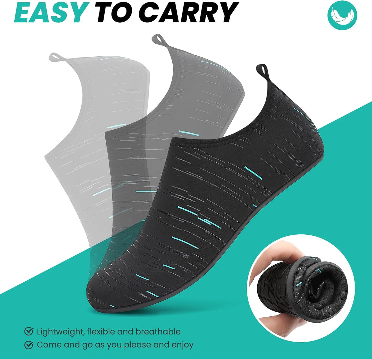sportvibe Water Shoes Beach Swim Sea Shoes for Men Women