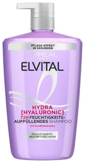 L'Oréal Paris Elvital Hydra Hyaluronic Shampoo Feuchtigkeitsboost, 1000 ml