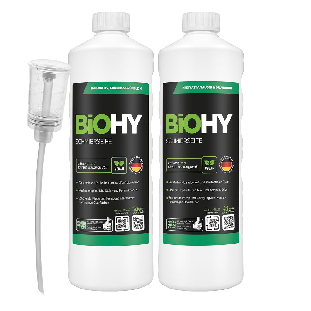 BiOHY Wischroboter Reiniger für Station mit Orangenduft (2 x 1 Liter)