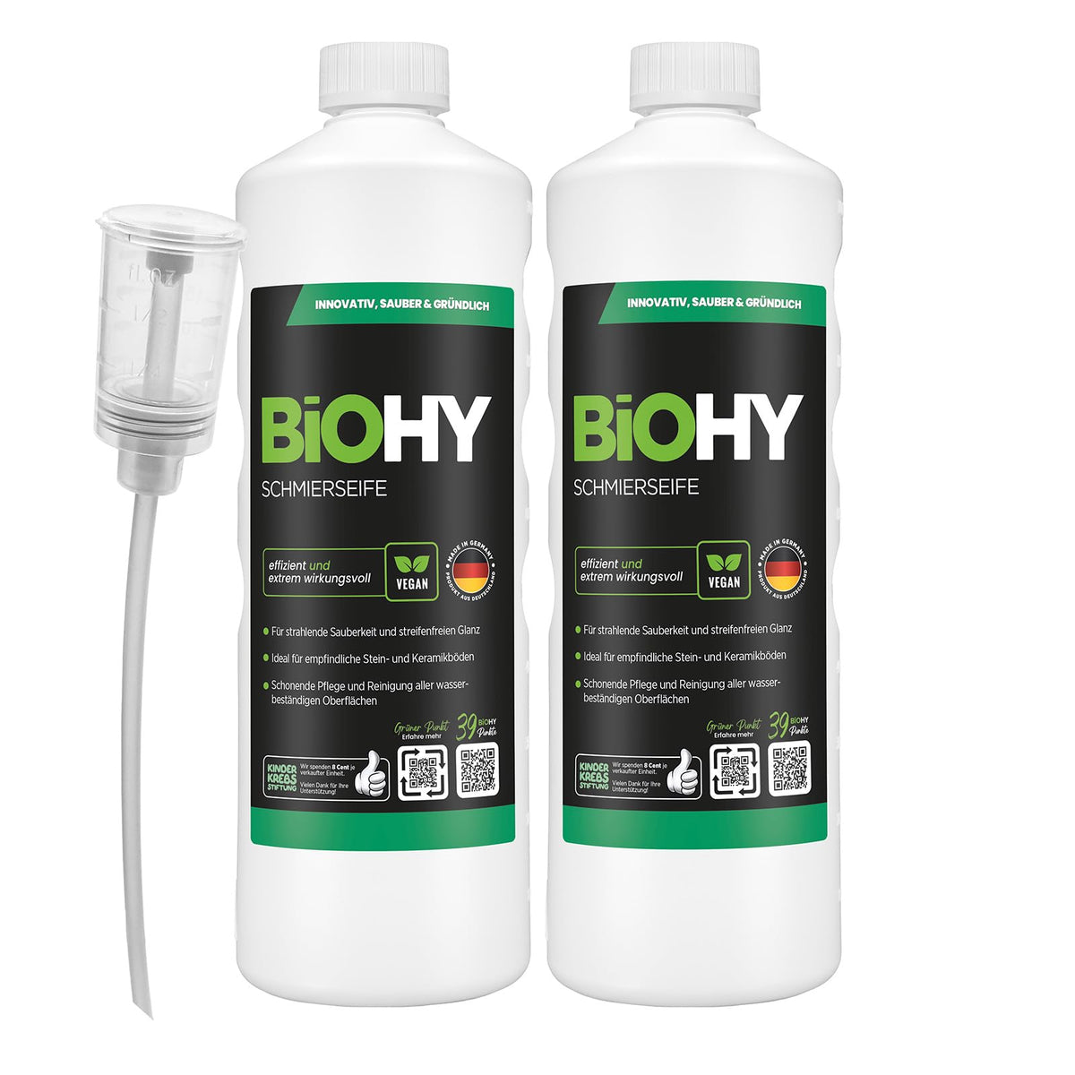 BiOHY Wischroboter Reiniger für Station mit Orangenduft (2 x 1 Liter)