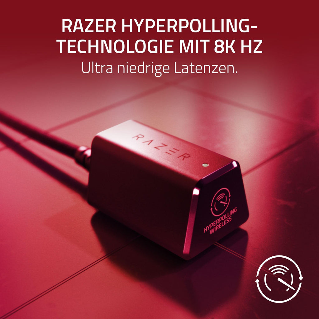 Razer Viper V3 HyperSpeed - Kabellose Esports Gaming-Maus - Focus Pro 30K DPI Sensor - bis zu 280 Std. Akku, Mechanische Maus-Switches 2th Generation - kabellose Abtastrate 4000Hz- PC/Mac | Schwarz