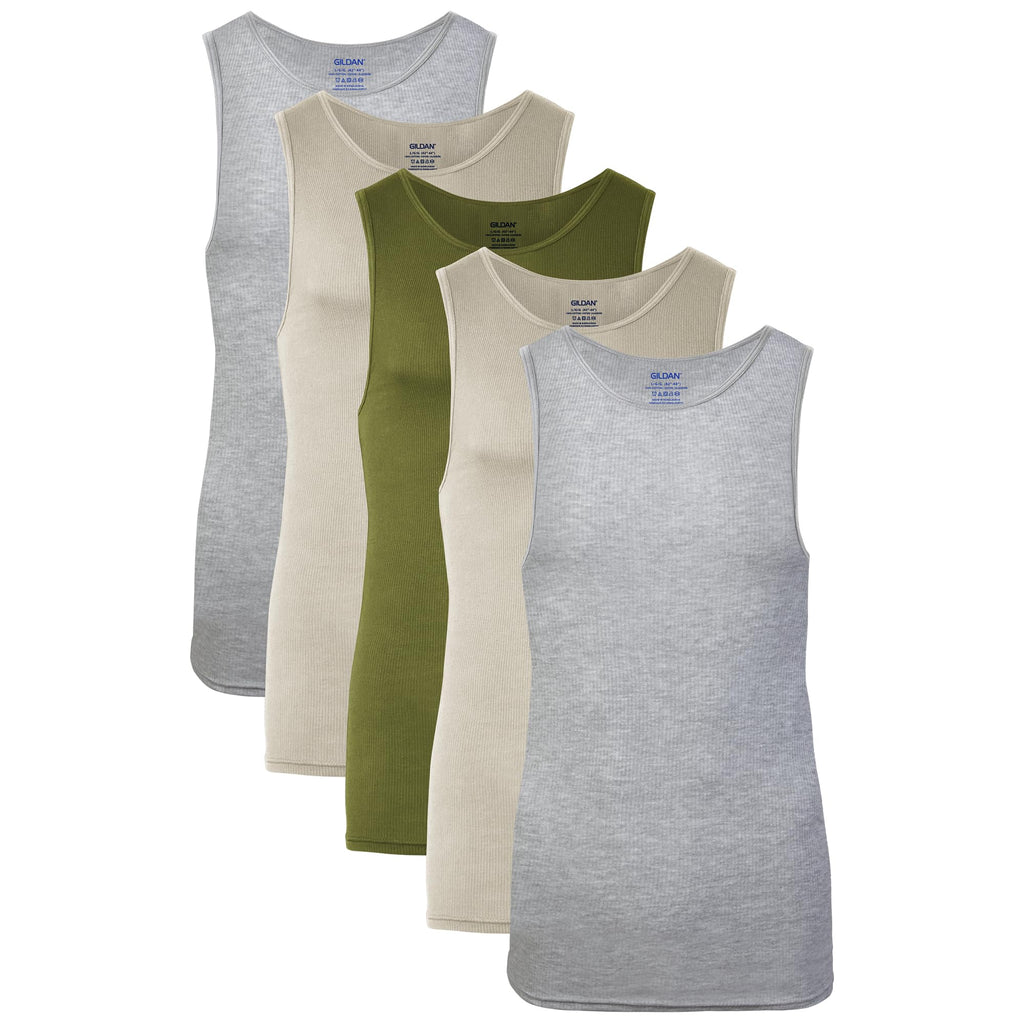 Gildan Men's A-Shirt Tanks, Multipack, Style G1104
