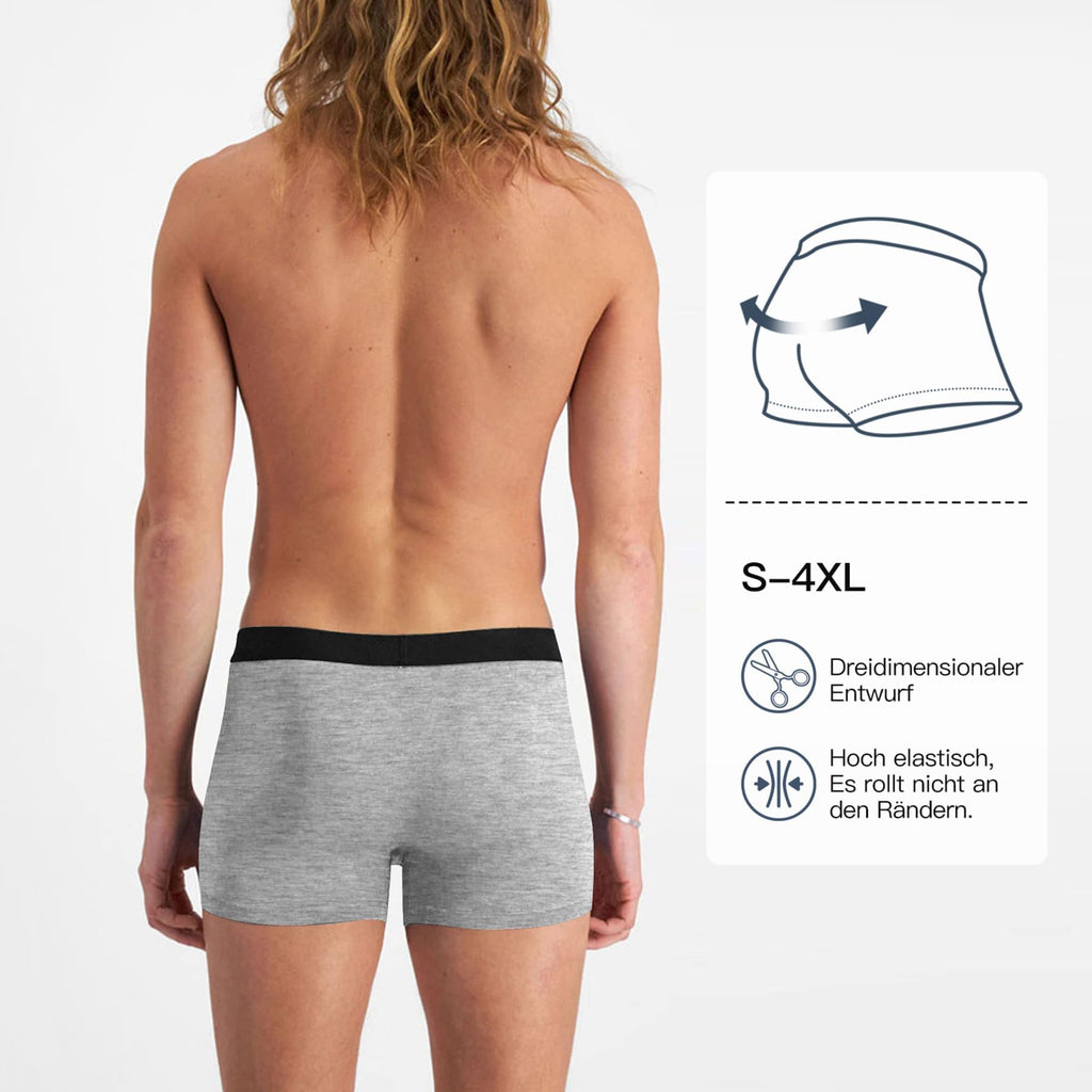 Fullluwaa Boxershorts Herren 10er Pack Baumwolle Ohne Kratzenden Zettel