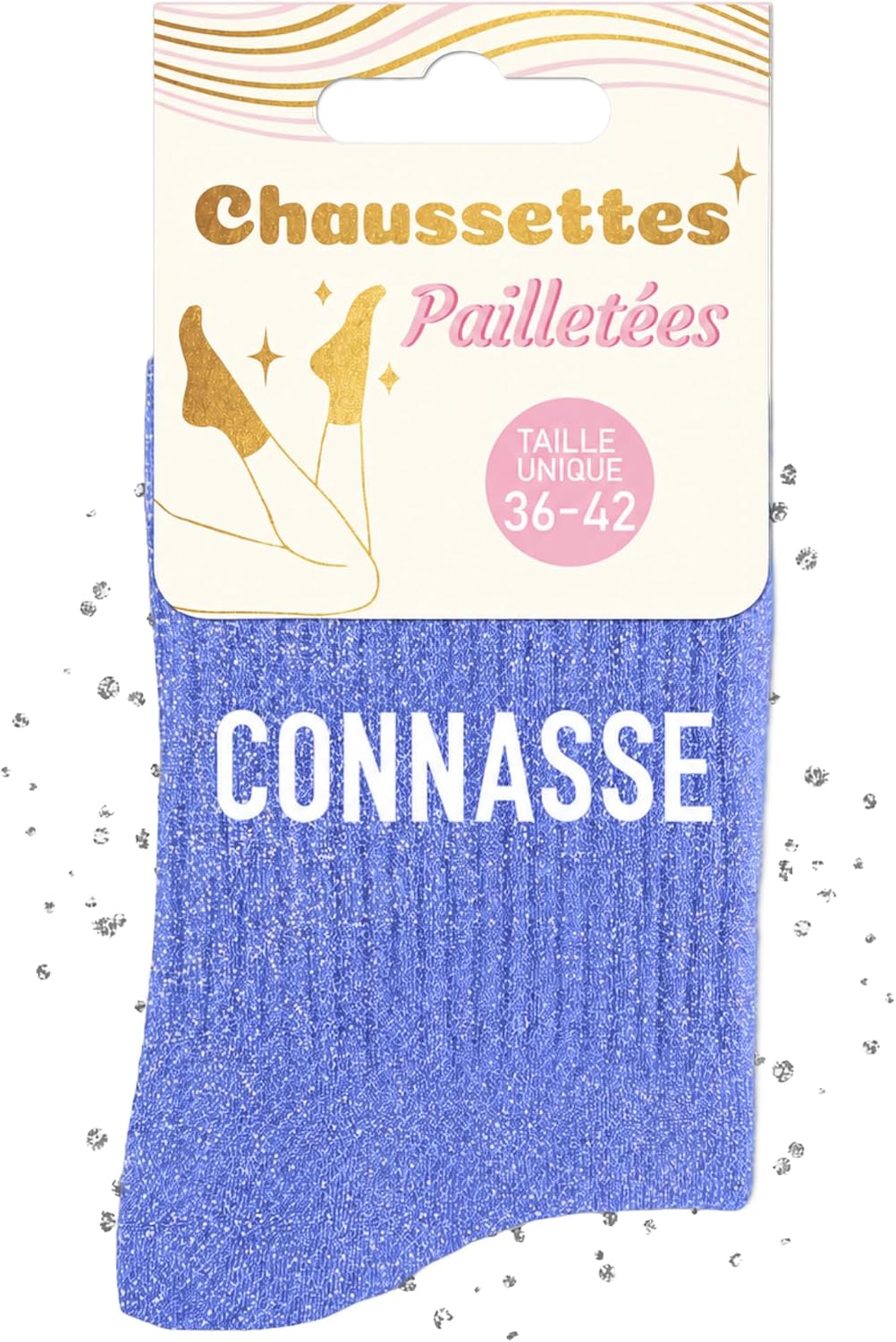 MASSA Chaussettes Paillettes - Taille Unique - Parfaite