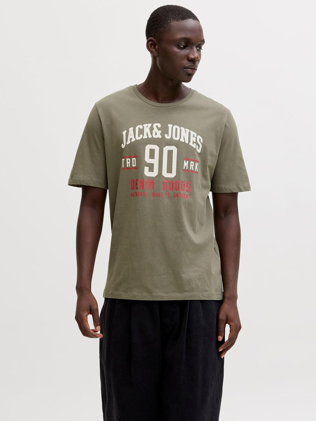 JACK & JONES Herren T-Shirt 3er Pack – Baumwolle, Rundhals, Kurzarm, mit Print – Bequeme Freizeitshirts im modernen Design