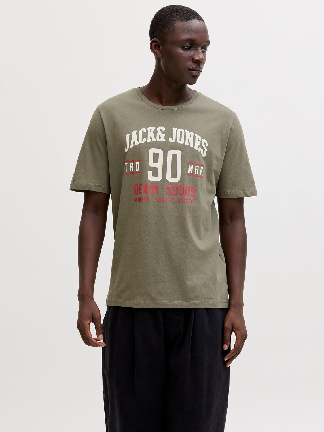 JACK & JONES Herren T-Shirt 3er Pack – Baumwolle, Rundhals, Kurzarm, mit Print – Bequeme Freizeitshirts im modernen Design
