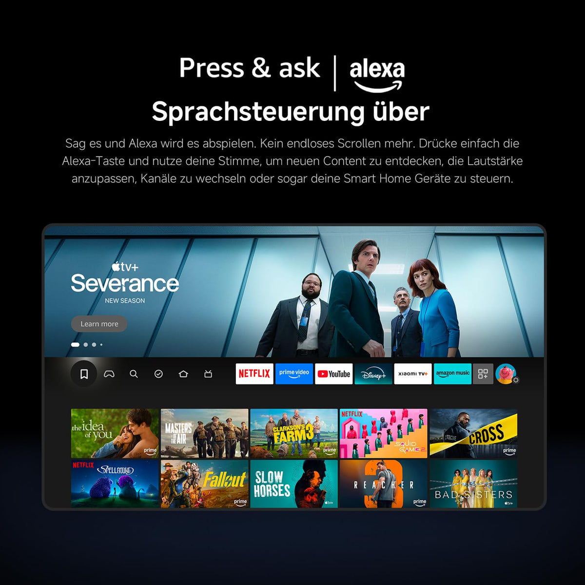 Xiaomi TV F 65 Zoll 2025, 4K UHD, Smart TV, Fire OS8, HDR10, L65MB-FAEU